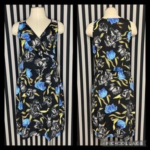 NWT Collective Concepts Marci Dress Black Floral Size Small Dress